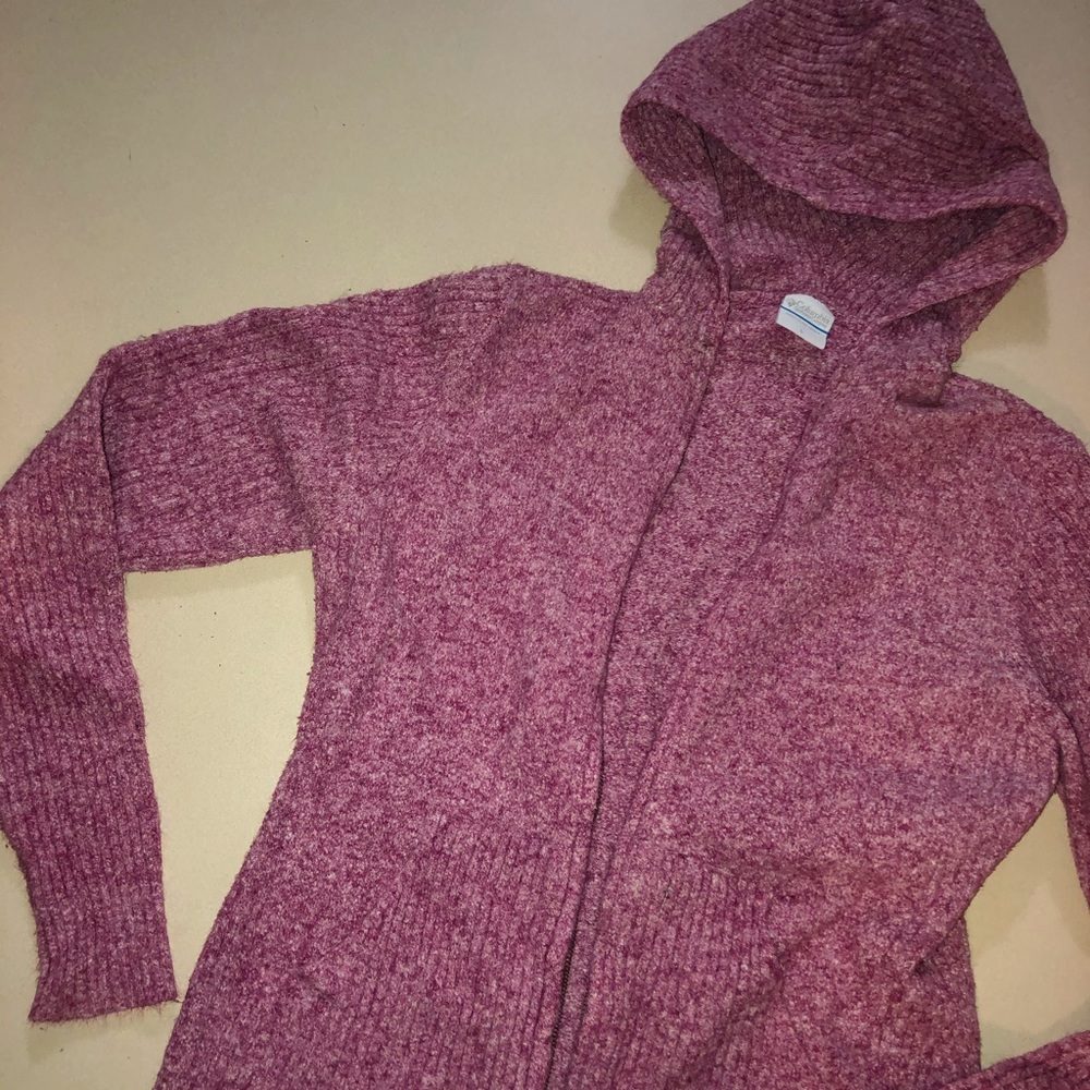 Pink Large Columbia Zip Up with Hood